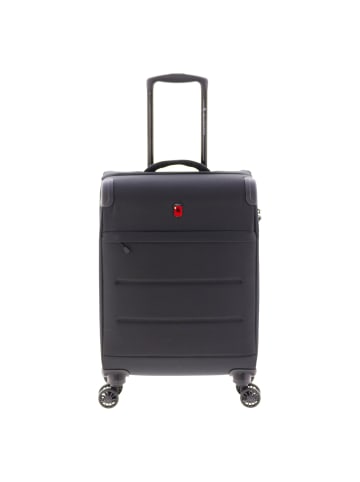 Gladiator 4700 4 Rollen Kabinentrolley 55 cm mit Dehnfalte black