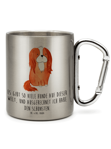 Mr. & Mrs. Panda Thermobecher Hund Cavalier King Charles Spaniel... in Silber