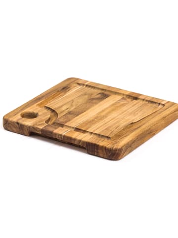 TEAKHAUS TEAKHAUS | Teakholz-Schneidebrett, quadr., MARINE, 20 cm