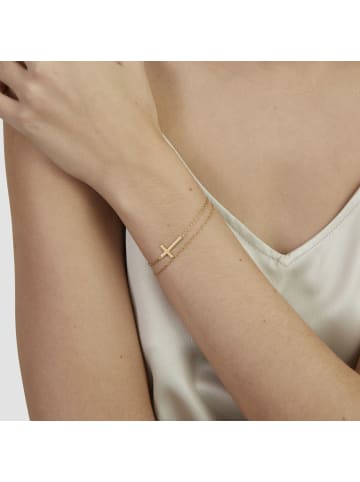 s.Oliver Armband Modern Cross in gold
