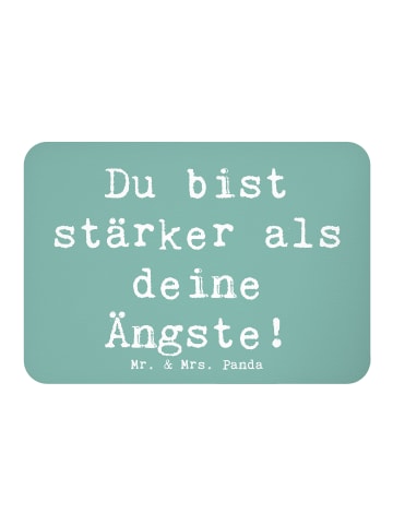 Mr. & Mrs. Panda magnet Spruch Angst überwinden mit Spruch in Meeresbrise