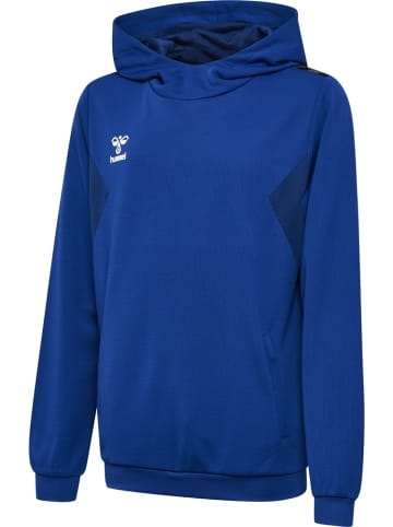 Hummel Kinder Hoodie "Hmlauthentic Pl Hoodie Kids" in Blau