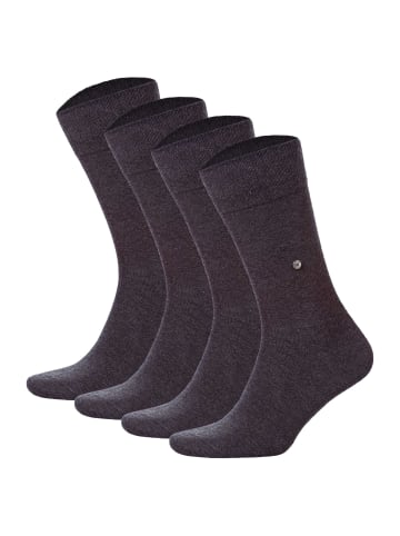 Burlington Socken 4er Pack in Anthrazit