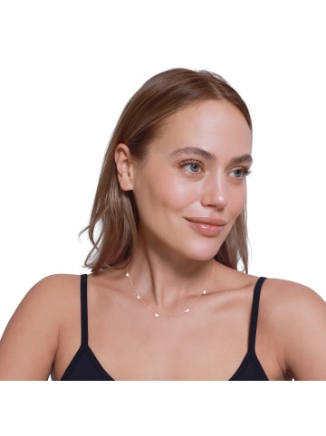 Steel_Art Halskette Damen mit Herz Sophia rose goldfarben in rosegoldfarben