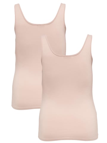 ONLY Carmakoma Tank Top 2-er Stück Pack Plus Size Shirt Übergrößen Basic in Rosa-2