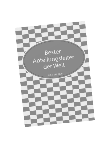 Mr. & Mrs. Panda Postkarte Abteilungsleiter mit Spruch in Keine Angabe