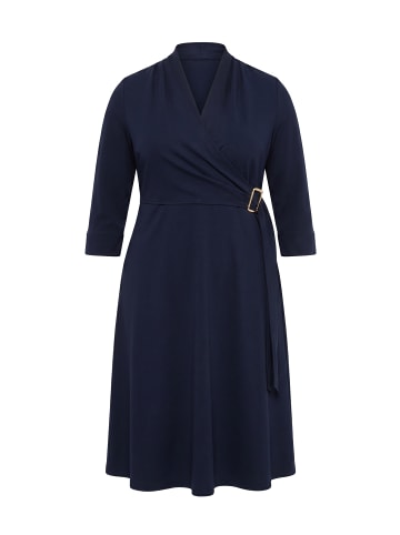 Ulla Popken Midikleid in dunkles marine