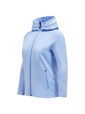 Peak Performance Funktionsjacke W Rider Zip Hood in hellblau