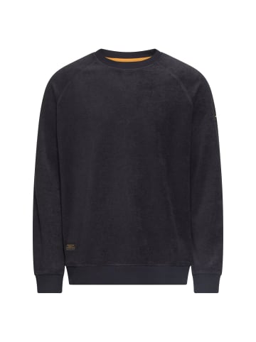 Camel Active Frottee Sweatshirt mit weichem Innenmaterial in Navyblau