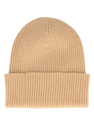 BREITER Strickmütze in beige