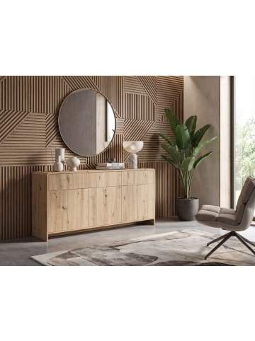 FineBuy Sideboard in Braun / MDF / 155x40x76