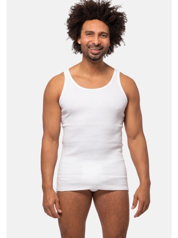 Ammann Unterhemd / Tanktop Cotton Doppelripp in Weiß