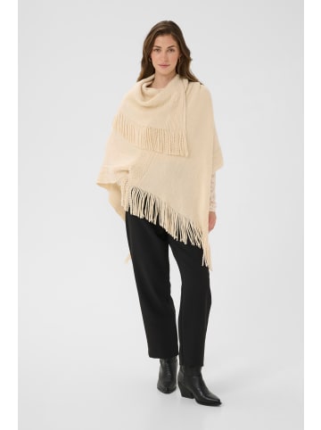 Cream Poncho CRSivas Oversize fit in Birch