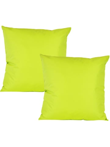 JACK 2er Set Outdoor Kissenhülle 45x45cm Uni in Limette