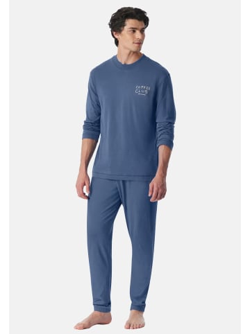 Schiesser Schlafanzug Modern Essentials in Faded denim