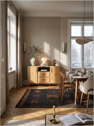 KADIMA DESIGN Sideboard rechteckig, foliertes MDF, Skandinavisch