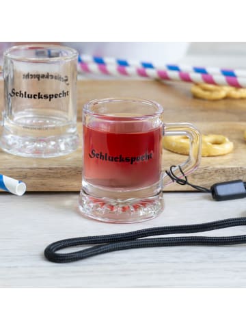 Geda Labels Shotglas Schluckspecht in Klar - 25ml