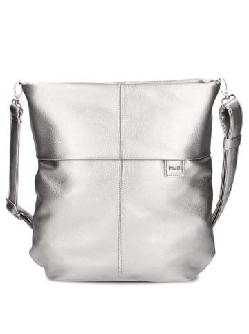 Zwei Mademoiselle M12 - Schultertasche 32 cm (cord-mocca) in silver