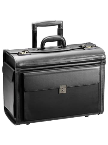 D&N Business & Travel 2-Rollen Pilotentrolley 48 cm in schwarz
