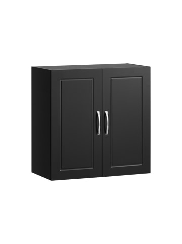 SoBuy Wandschrank in Matt-Schwarz - (W) 30 x (H) 60 x (L) 60 cm