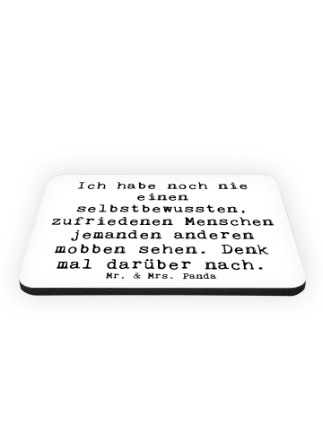 Mr. & Mrs. Panda Magnet Spruch Mobbing bewältigen mit Spruch in Weiß