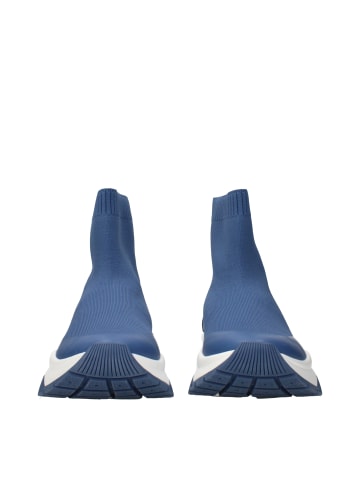 Jimmy Choo Blau Stoff Knöchel Stiefel