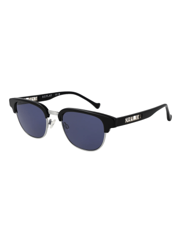 Replay Unisex Sonnenbrillen Browline Gunmetal