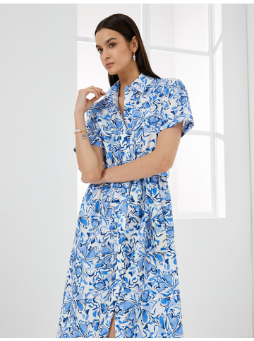 KOTON Kleid in Blau Gemustert