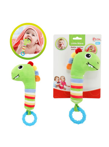 Toi-Toys Babyrassel mit Beißring in grün