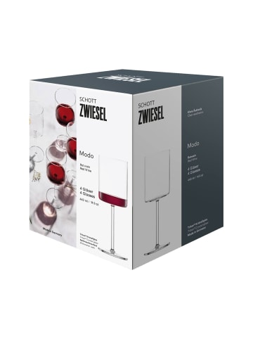 Schott Zwiesel 4er Set Rotweingläser Modo 440 ml in transparent