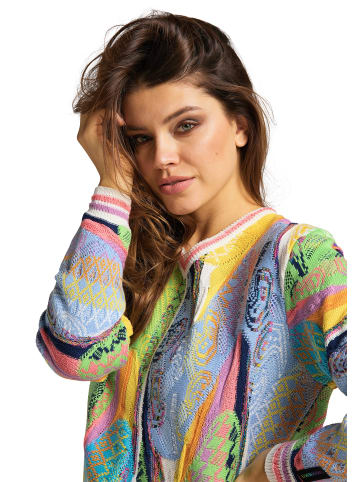 Carlo Colucci Jacquardpullover Curtoni in Weiß
