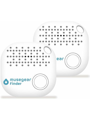 musegear Bluetooth-Schlüsselfinder "Finder 2" in weiß 2er Pack