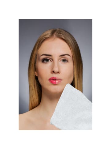 Erwin Müller Frottier Abschminkhandschuh 3er-Pack in weiß