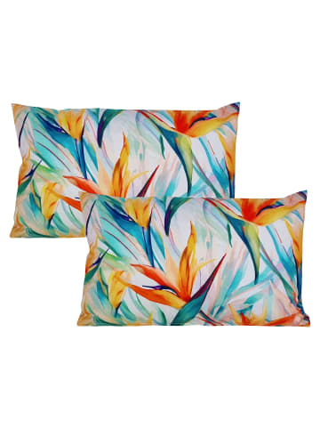 JACK 2er Set Outdoor Kissenhülle 30x50cm Motiv in Strelitzia