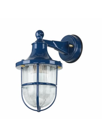 Licht-Erlebnisse Außen Wandlampe (B)14 x (H)27 cm in Blau