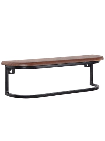 KADIMA DESIGN Wandregal Hängeregal | Sheesham, 50x15x13cm, Industrial