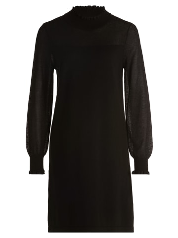 BETTY & CO Strickkleid mit Lurexfaden in Schwarz