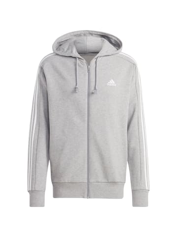 Adidas Sportswear Sweatjacke ESSENTIALS FRENCH TERRY in medium grey heather-white