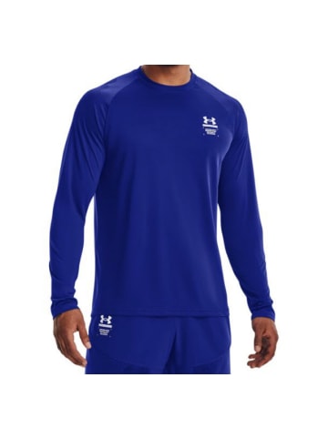 Under Armour Longsleeve UA ARMOURPRINT LS in Blau