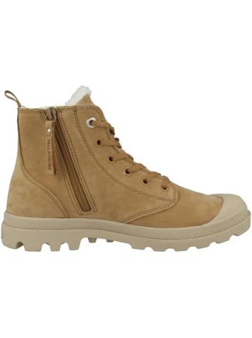 Palladium Schnürboots Pampa Hi Zip Wool in braun