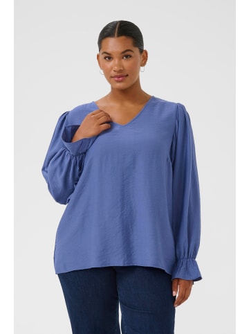 KAFFE curve Langarm-Bluse KCrya Regular fit in Ensign Blue CC