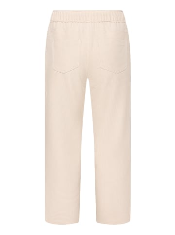BETTY & CO Casual-Hose mit elastischem Bund in Taupe/Cream