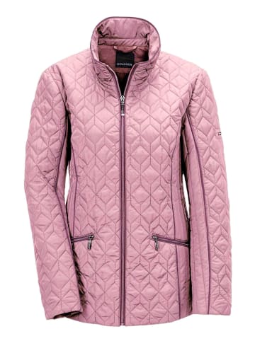 GOLDNER Winterjacke mit Stehkragen in altrosé / rosenholz
