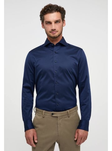 Eterna Langarmhemd in navy