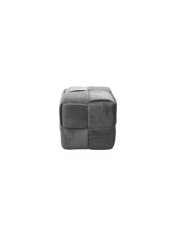 byLiving Pouf Urban in grau - B 40, H 41, T 40 cm