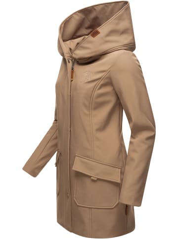 Marikoo Softshellmantel Mayleen in Taupe