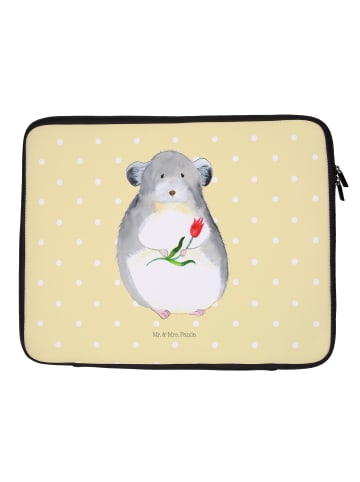 Mr. & Mrs. Panda Notebook Tasche Chinchilla Blume ohne Spruch in Gelb Pastell