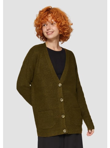 QS Strickjacke langarm in Olive