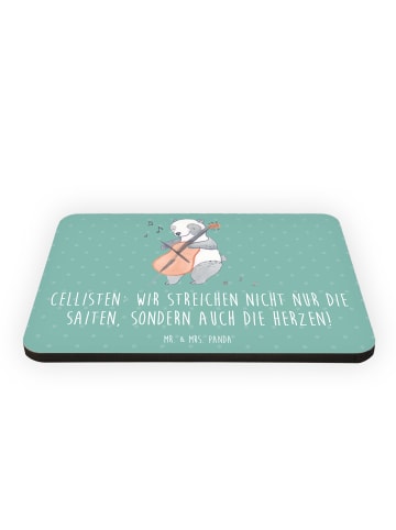 Mr. & Mrs. Panda Magnet mit Spruch Zeichenllo Herz mit Spruch in Meeresbrise