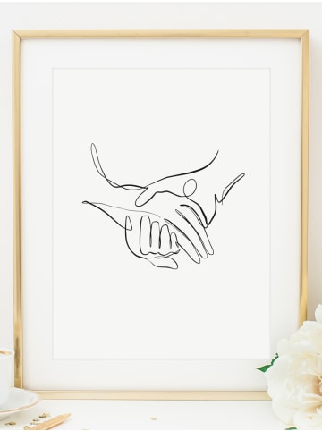 Tales by Jen Poster / Kunstdruck "Hands of Love" I Ohne Rahmen